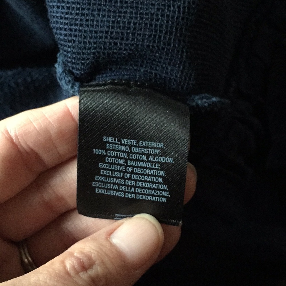 Anthropologie Navy Embroidered Short Sleeve Top - Picture 9 of 11